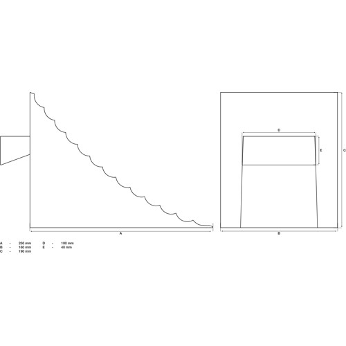 BGS Unterlegkeil | 250 x 160 x 190 mm | für Pkw / Nfz