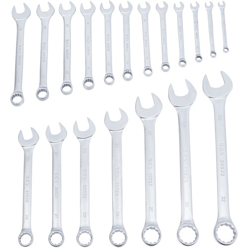 BGS Maul-Ringschlüssel-Satz | SW 8 - 32 mm | 19-tlg.