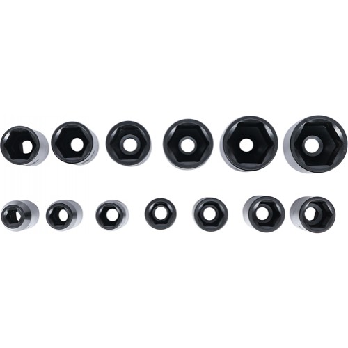 BGS Kraft-Steckschlüssel-Einsatz-Satz | Antrieb 12,5 mm (1/2"") | SW 10 - 32 mm | 13-tlg.