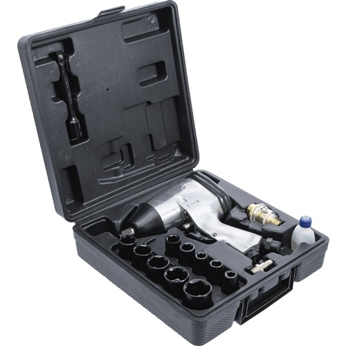 BGS Druckluft-Schlagschrauber mit Werkzeugsatz | 12,5 mm (1/2"") | 312 Nm | 16-tlg.