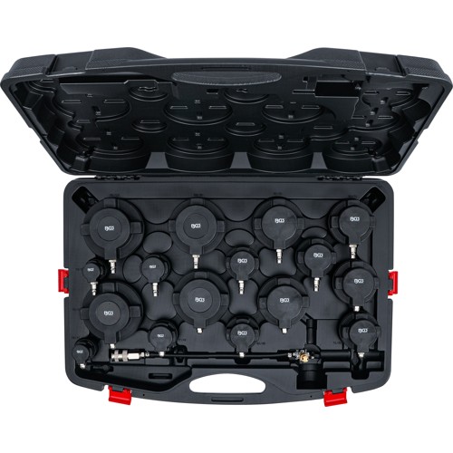 BGS Turbolader-Ladeluft-System-Prüfkoffer-Satz | 17-tlg.