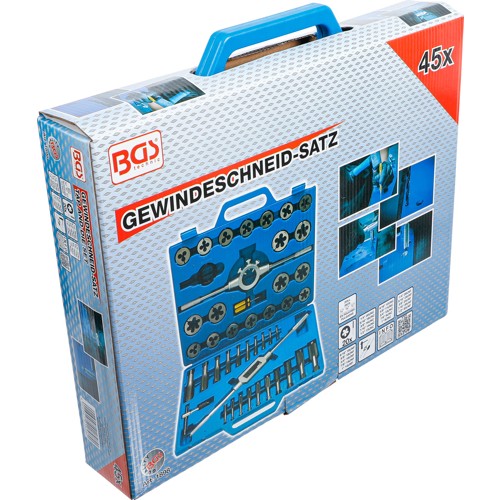BGS Gewindeschneid-Satz | Zoll | 1/4"" - 1"" | 45-tlg.