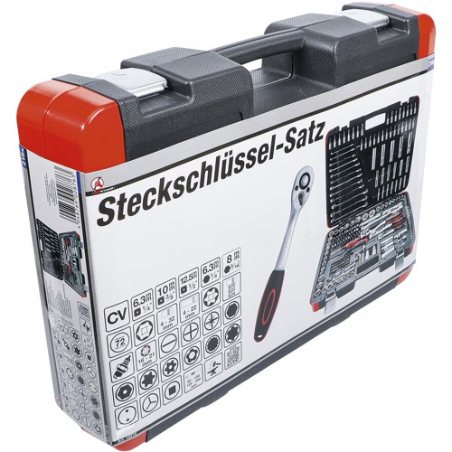 BGS Steckschlüssel-Satz | Antrieb 6,3 mm (1/4"") / 10 mm (3/8"") / 12,5 mm (1/2"") | 216-tlg.