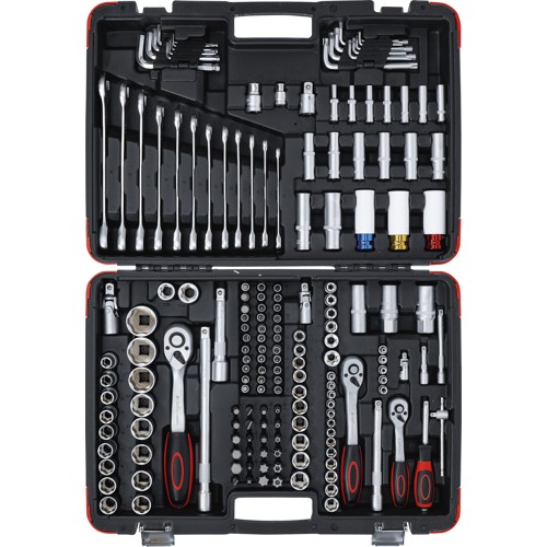 BGS Steckschlüssel-Satz | Antrieb 6,3 mm (1/4"") / 10 mm (3/8"") / 12,5 mm (1/2"") | 176-tlg.