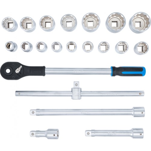 BGS Steckschlüssel-Satz Zwölfkant | Antrieb 20 mm (3/4"") | 21-tlg.