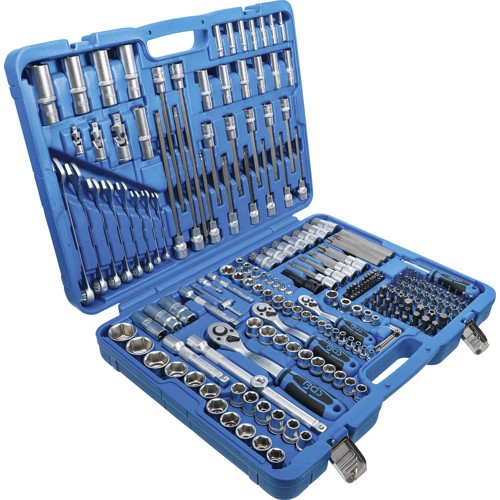 BGS Steckschlüssel-Satz Sechskant | Antrieb 6,3 mm (1/4"") / 10 mm (3/8"") / 12,5 mm (1/2"") | 214-tlg.