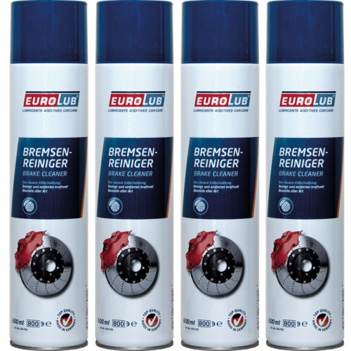 EUROLUB Bremsenreiniger Spray 4x 600ml