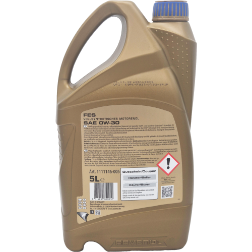 Ravenol FES SAE 0W-30 Motoröl 5 Liter Kanister