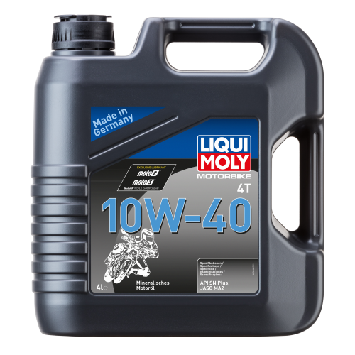 Liqui Moly 3046 Motorbike 4T 10W-40 Basic Street Motorrad Motoröl 4l