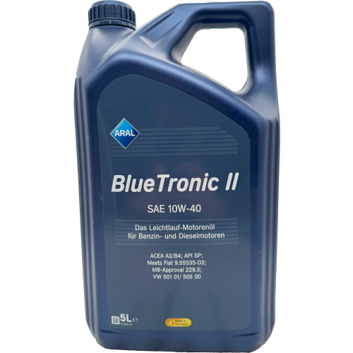 Aral Blue Tronic II 10W-40 Diesel & Benziner Motoröl 5l Kanister