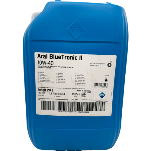 Aral Blue Tronic II 10W-40 Diesel & Benziner Motoröl 20l Kanister