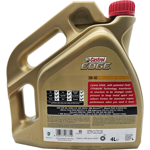 Castrol Edge 5W-40 Motoröl 4l Kanister