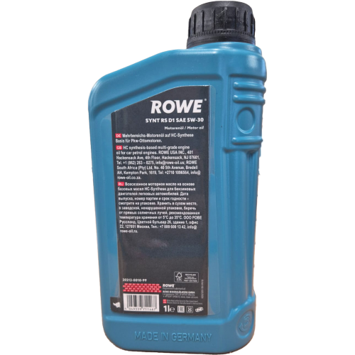 ROWE HIGHTEC SYNT RS D1 SAE 5W-30 1 Liter