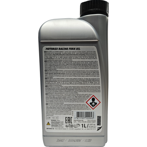 MOTOREX Racing Fork oil SAE 2,5W 1 Liter Flasche