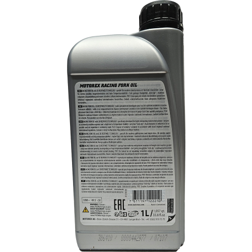 MOTOREX Racing Fork oil SAE 10W 1 Liter Flasche
