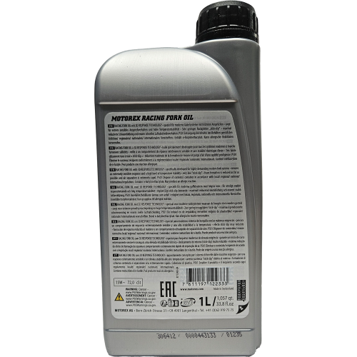 MOTOREX Racing Fork oil SAE 15W 1 Liter Flasche