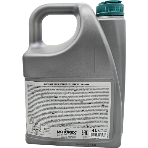 MOTOREX 4-Stroke 4T 15W-50 4 Liter Kanister