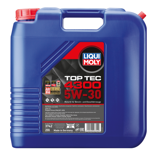 Liqui Moly 3742 5W-30 Top Tec 4300 Motoröl 20l Kanister