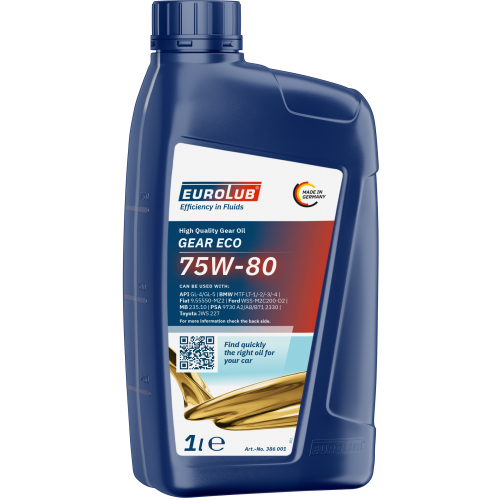EUROLUB GEAR ECO 75W-80 Getriebeöl 1l Flasche