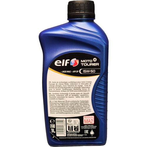 Elf Moto Tourer 4T 15W-50 Motorrad Motoröl 1l Flasche