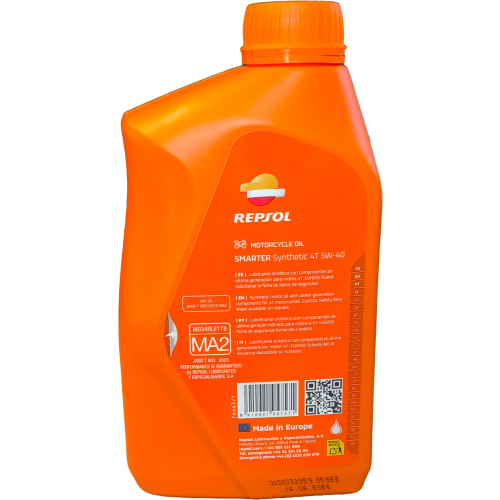 Repsol SMARTER Synthetic 4T 5W-40 Motoröl 1l Flasche