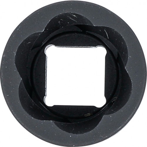 BGS Spiral-Profil-Steckschlüssel-Einsatz / Schraubenausdreher | Antrieb Innenvierkant 12,5 mm (1/2"") | SW 22 mm