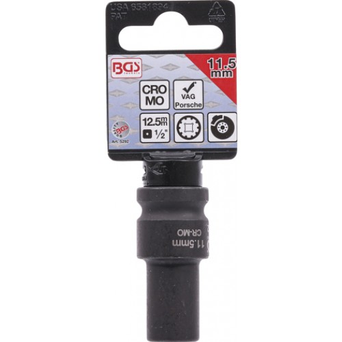 BGS Bremssattel-Einsatz | 10-kant | für VAG und Porsche | SW 11,5 mm