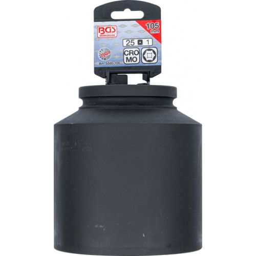 BGS Kraft-Steckschlüssel-Einsatz Sechskant, tief | Antrieb Innenvierkant 25 mm (1"") | SW 105 mm