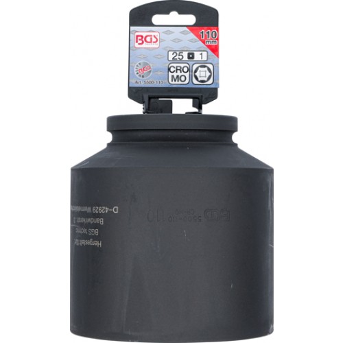 BGS Kraft-Steckschlüssel-Einsatz Sechskant, tief | Antrieb Innenvierkant 25 mm (1"") | SW 110 mm