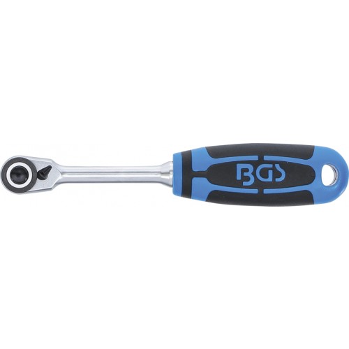 BGS Umschaltknarre | feinverzahnt | Abtrieb Außenvierkant 6,3 mm (1/4"")
