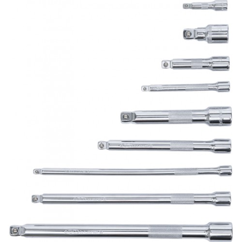 BGS Kippverlängerungs-Satz | 6,3 mm (1/4"") / 10 mm (3/8"") / 12,5 mm (1/2"") | 9-tlg.