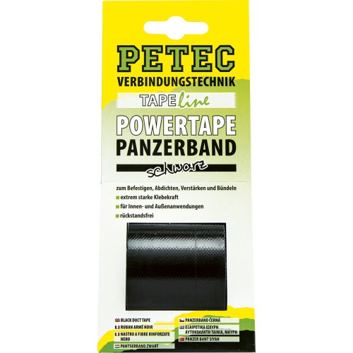 Petec POWER Tape, schwarz 5m