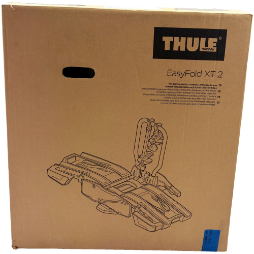 Thule EasyFold XT Fahrradträger für 2 Bikes silber/schwarz