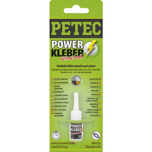 Petec POWER Kleber 3g (Profi Superkleber)