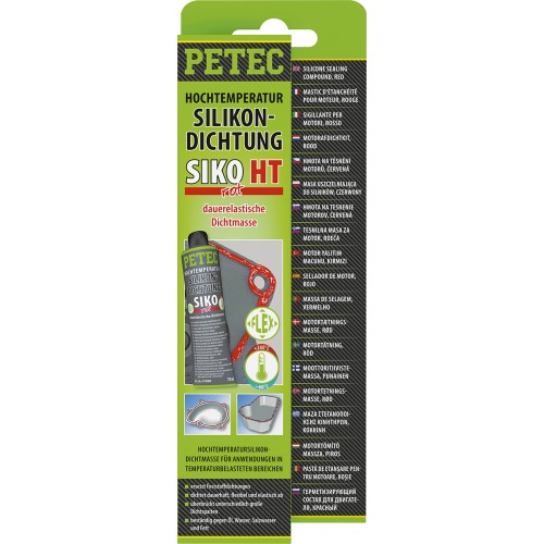 Petec Hochtemperatursilikon 70ml, rot