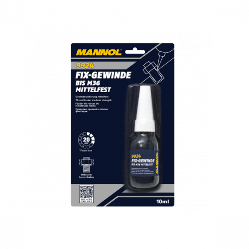 Mannol 9924 Fix-Gewinde mittelfest 10ml Flasche