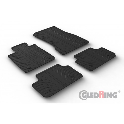 Original Gledring Passform Fußmatten Gummimatten 4 Tlg.+Fixing - BMW 5 Serie G60 10.2023-> (Automatik)