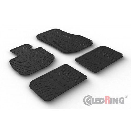 Original Gledring Passform Fußmatten Gummimatten 4 Tlg.+Fixing - BMW iX1 SUV 11.2022-> Elektro