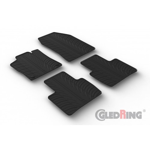 Original Gledring Passform Fußmatten Gummimatten 4 Tlg.+Fixing - CITROEN C5 X 09.2022-> (Automatik)