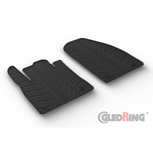 Original Gledring Passform Fußmatten Gummimatten 4 Tlg.+Fixing - FORD Tourneo Courier (Mini van, Passagier) 05.2023-> (Automatik)