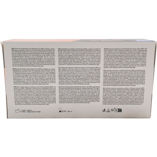 Stronghand Nitril Handschuhe GRIP orange, puderfrei, Größe M - 8, 50 Stück Packung