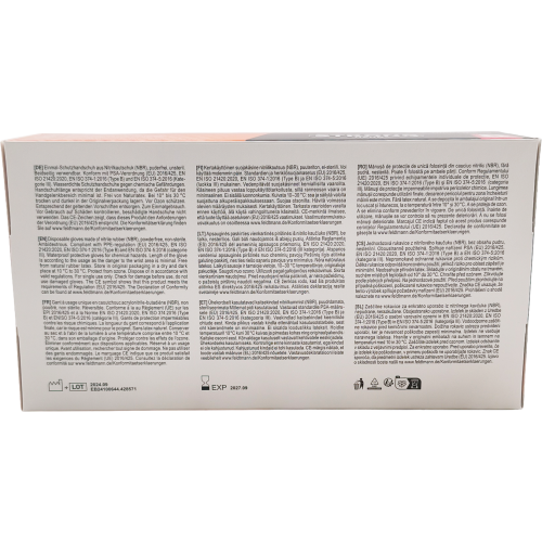 Stronghand Nitril Handschuhe GRIP orange, puderfrei, Größe L - 9, 50 Stück Packung