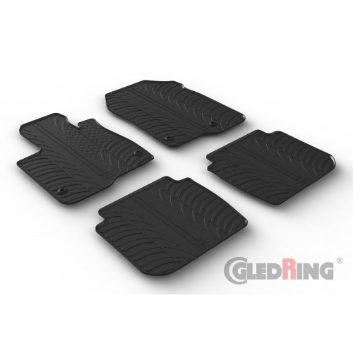 Original Gledring Passform Fußmatten Gummimatten 4 Tlg.+Fixing - HONDA CR-V SUV 09.2022-> (Automatik)
