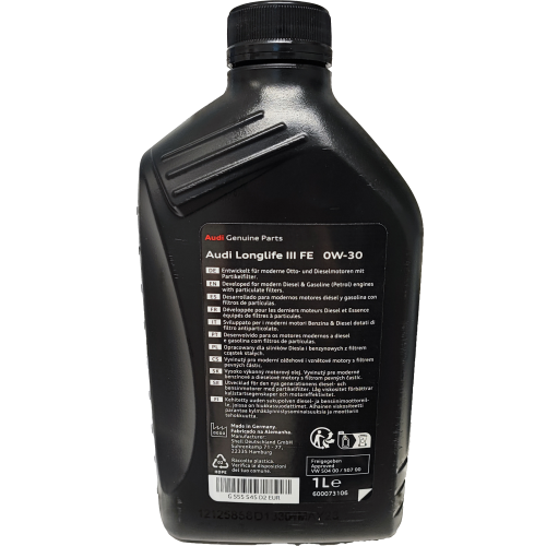 Original Audi LongLife III FE 0W-30 Motorenöl Original 1L