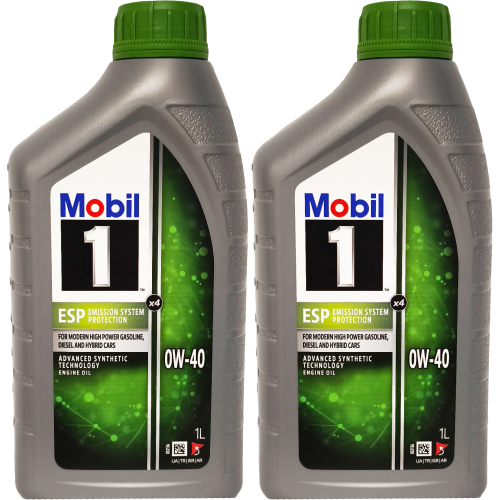 Mobil 1 ESP x4 0W-40 Motoröl 2x 1l = 2 Liter