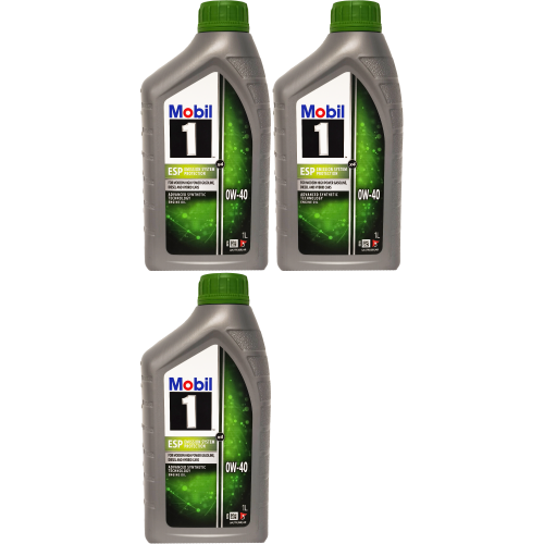 Mobil 1 ESP x4  0W-40 Motoröl 3x 1l = 3 Liter