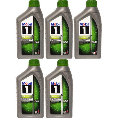 Mobil 1 ESP x4 0W-40 Motoröl 5x 1l = 5 Liter