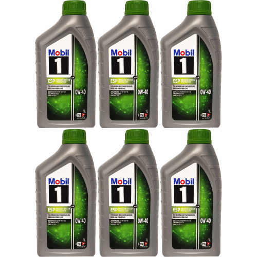 Mobil 1 ESP x4 0W-40 Motoröl 6x 1l = 6 Liter