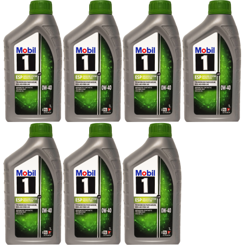 Mobil 1 ESP x4 0W-40 Motoröl 7x 1l = 7 Liter
