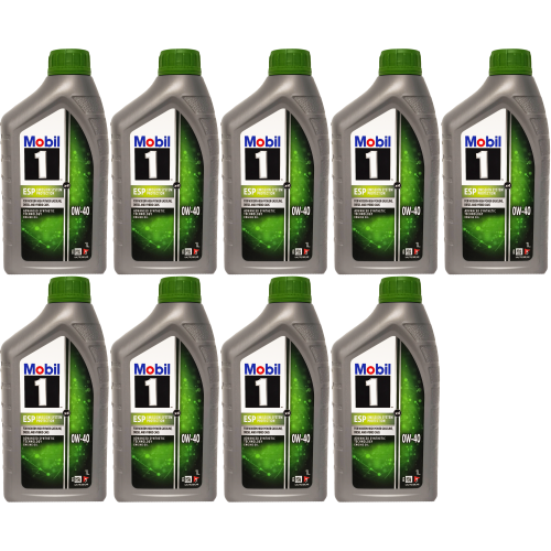 Mobil 1 ESP x4 0W-40 Motoröl 9x 1l = 9 Liter